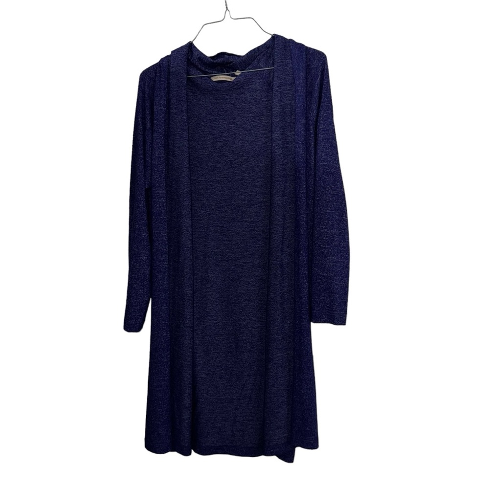 Soft Surroundings Stretch Blue Basic Open Cardigan Sweater - SZ XS